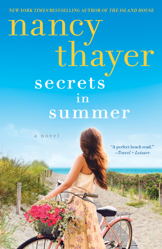 Secrets In Summer Cover showing a women with bicycle