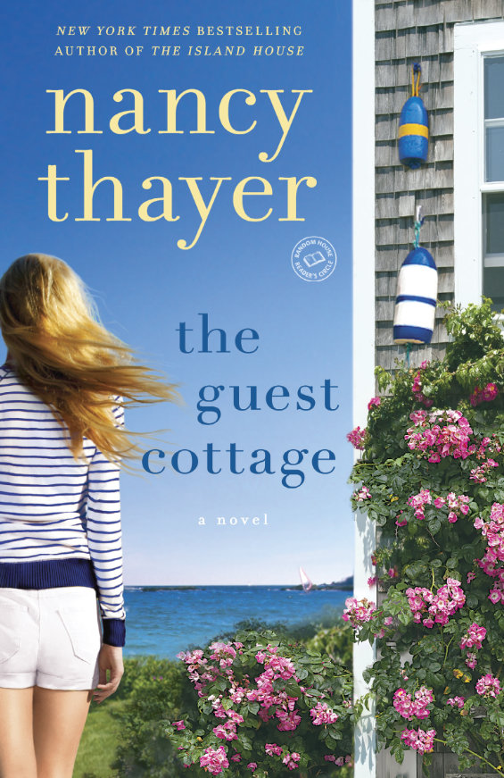 Cover of the Guest Cottage showing a woman looking at the ocean.